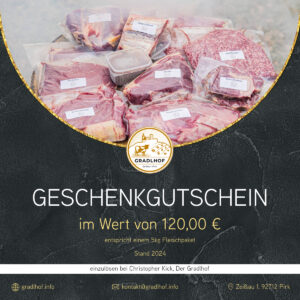 Gutschein 5kg Mischfleischpaket